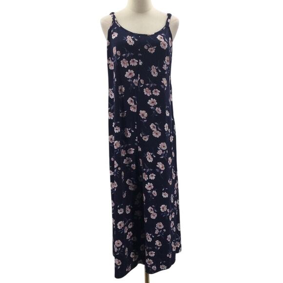 BLOOMCHIC 14-16 1X Plus blue floral Cami Wide-Leg pockets jumpsuit NWT B81 - Picture 1 of 10